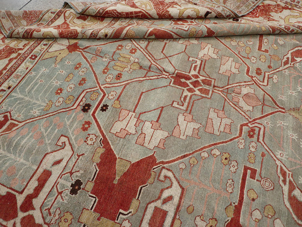 Antique Persian Bidjar Oversize Carpet, No.31217 - Gss