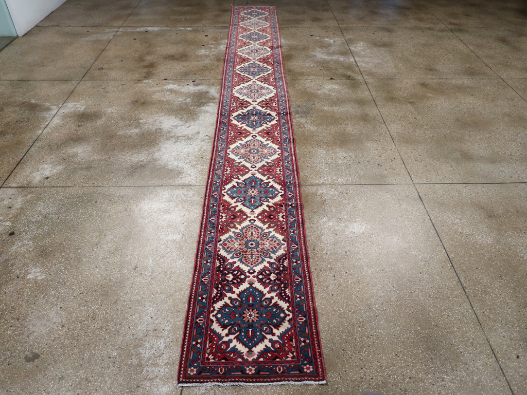Vintage Persian Hamadan Runner, No.31224 - Gss