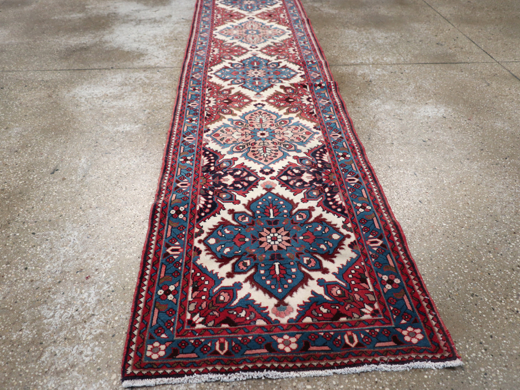 Vintage Persian Hamadan Runner, No.31224 - Gss