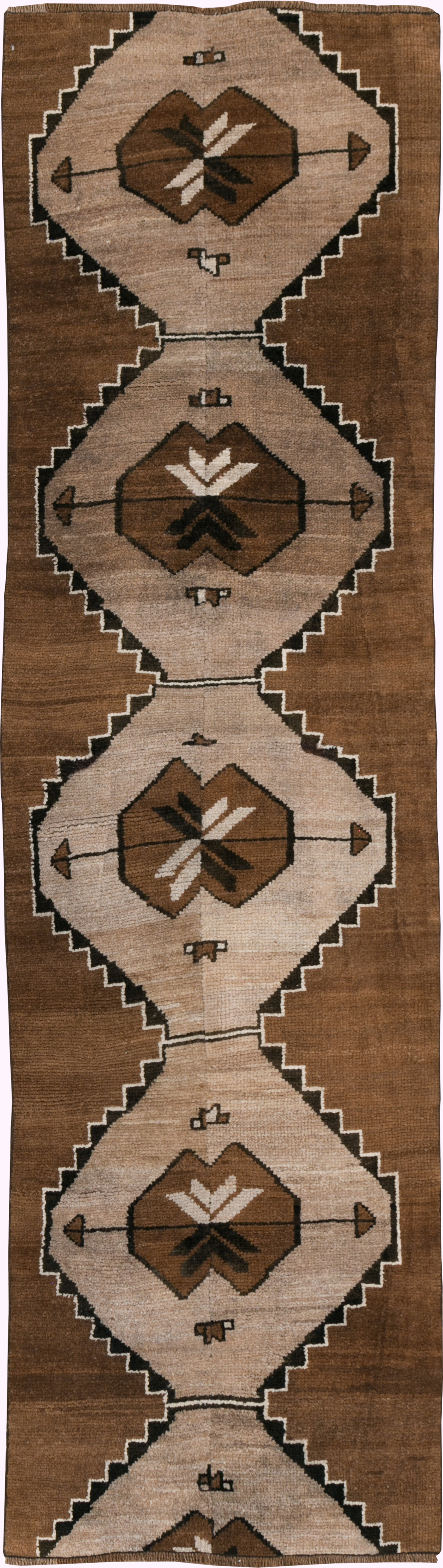 Vintage Turkish Anatolian Tribal Runner, No.31229 - Gss