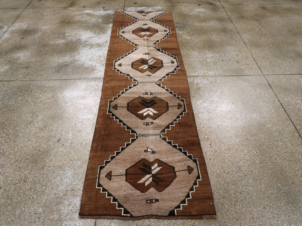 Vintage Turkish Anatolian Tribal Runner, No.31229 - Gss