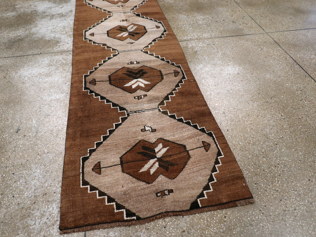 Vintage Turkish Anatolian Tribal Runner, No.31229 - Gss
