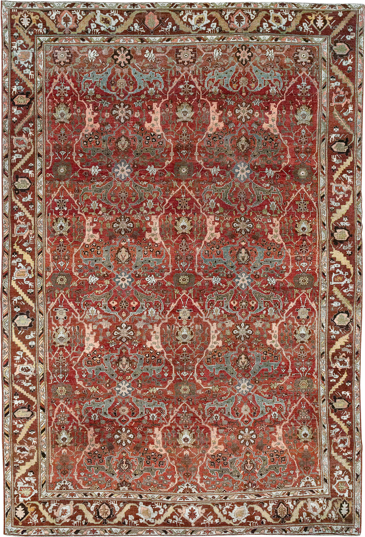 Antique Persian Bidjar Room Size Carpet, No.31234 - Gss