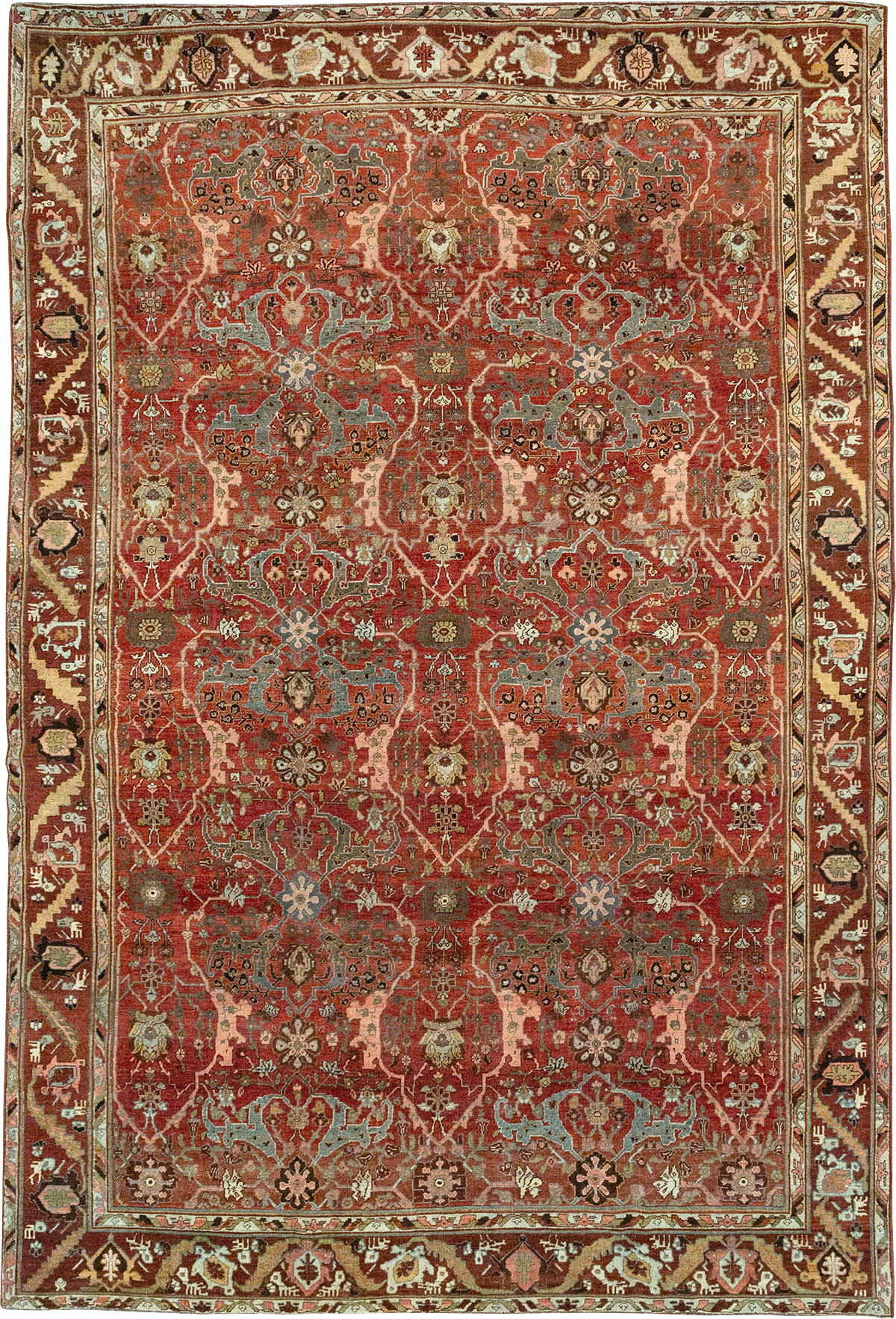 Antique Persian Bidjar Room Size Carpet, No.31234 - Gss