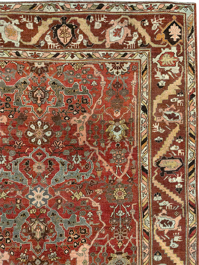Antique Persian Bidjar Room Size Carpet, No.31234 - Gss