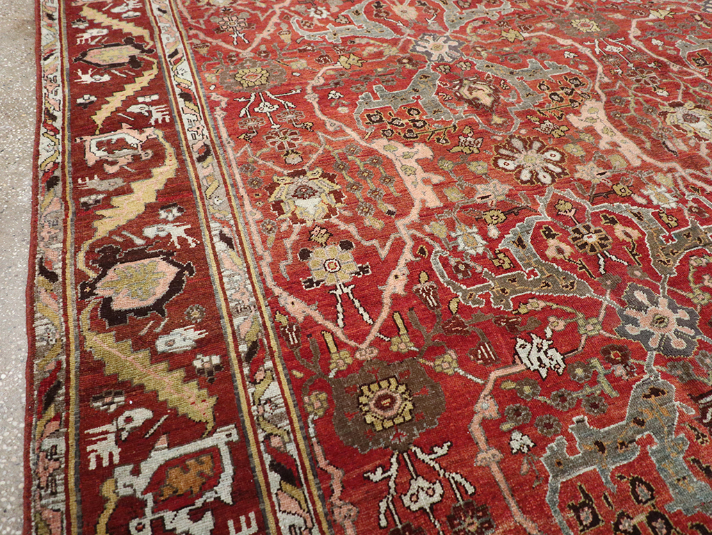 Antique Persian Bidjar Room Size Carpet, No.31234 - Gss