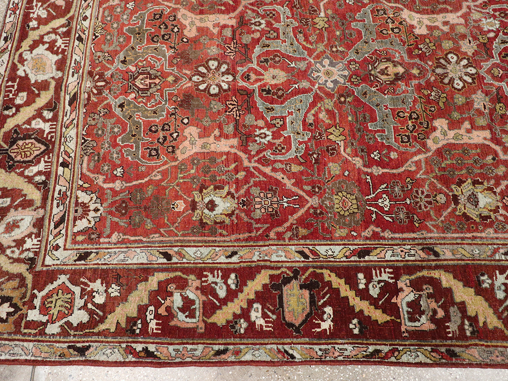 Antique Persian Bidjar Room Size Carpet, No.31234 - Gss