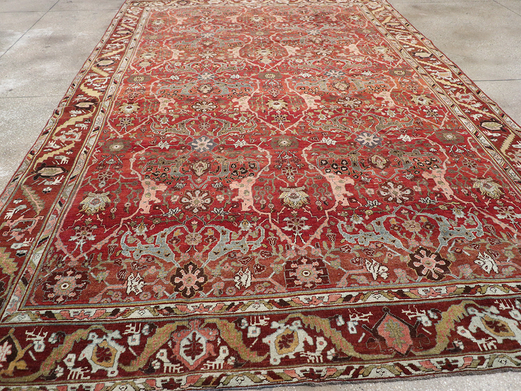 Antique Persian Bidjar Room Size Carpet, No.31234 - Gss