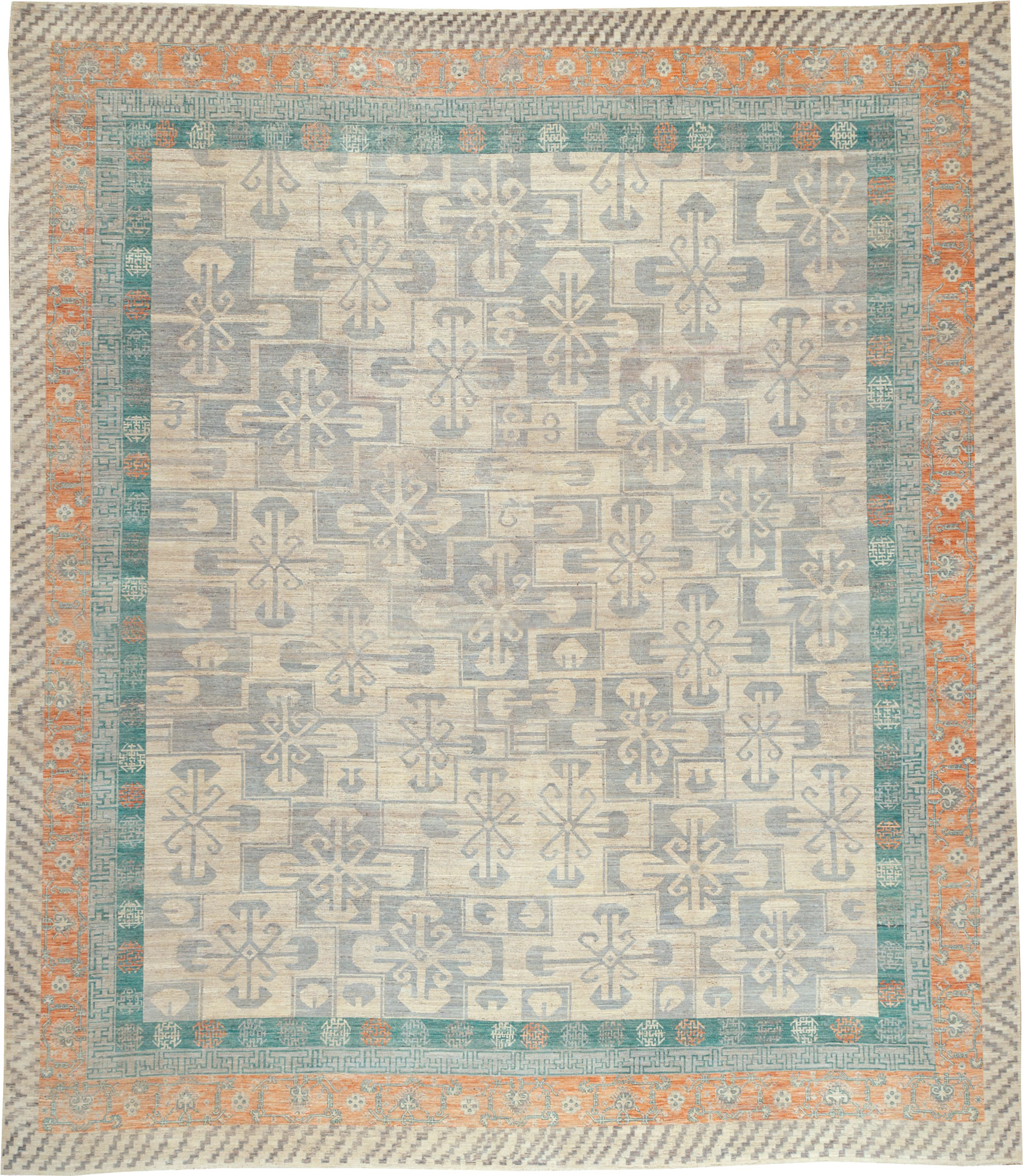 Modern East Turkestan Khotan Oversize Carpet, No.31235 - Gss