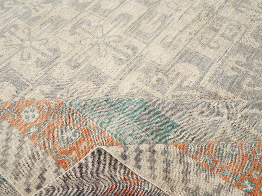 Modern East Turkestan Khotan Oversize Carpet, No.31235 - Gss