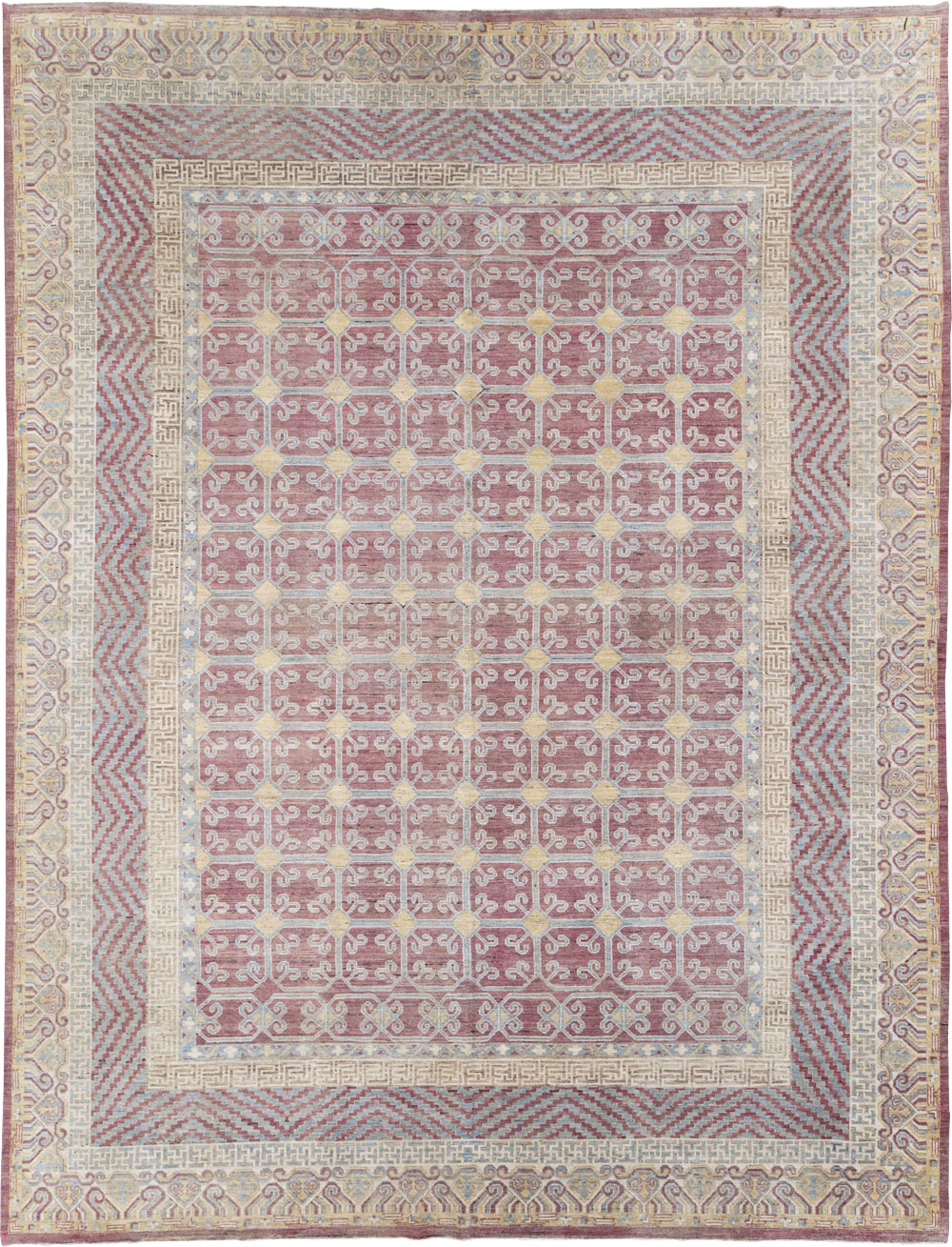 Contemporary East Turkestan Khotan Large Room Size Carpet, No.31239 - Gss