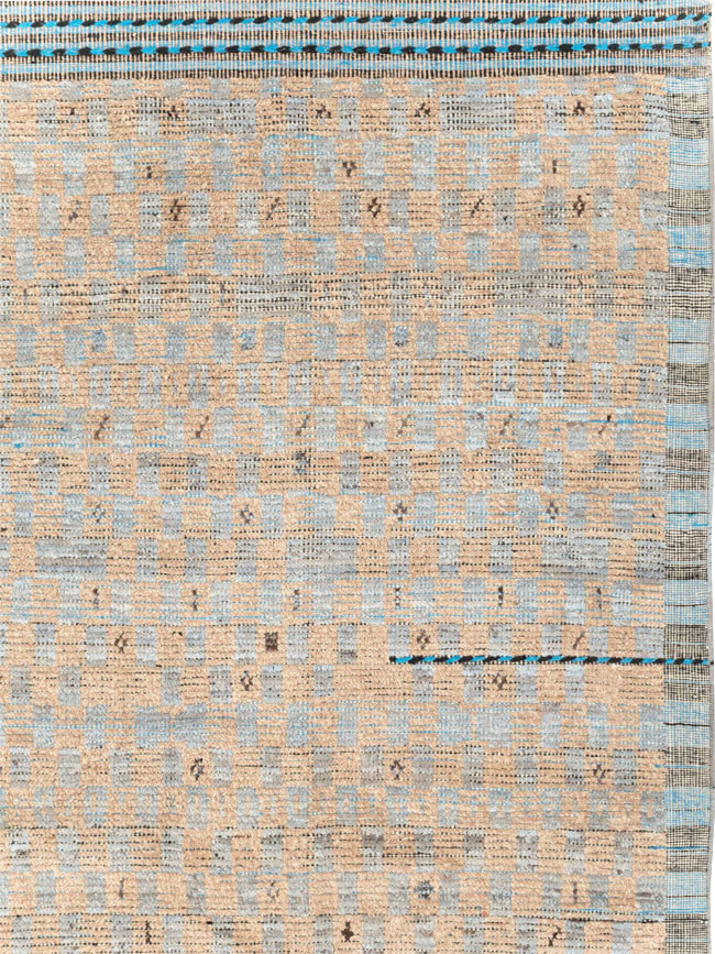 Moroccan Inspired Contemporary Turkish Long and Narrow Carpet, No.31242 - Gss