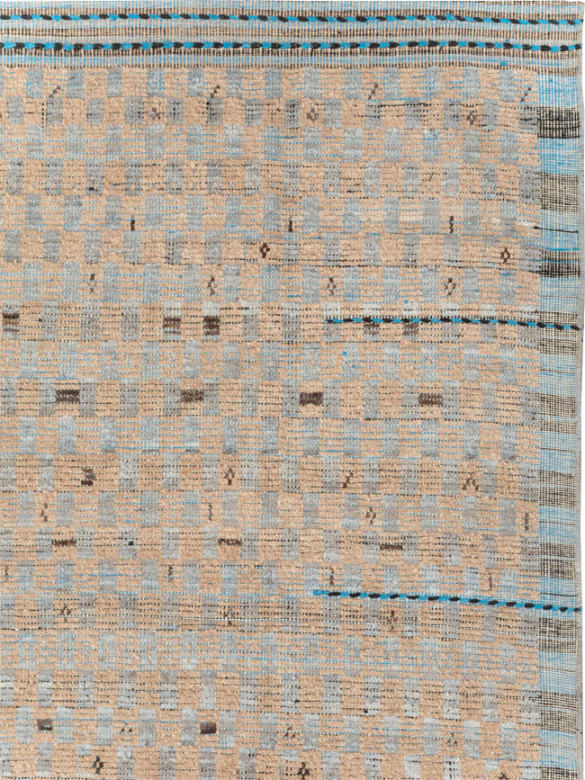 Moroccan Inspired Contemporary Turkish Long and Narrow Carpet, No.31242 - Gss