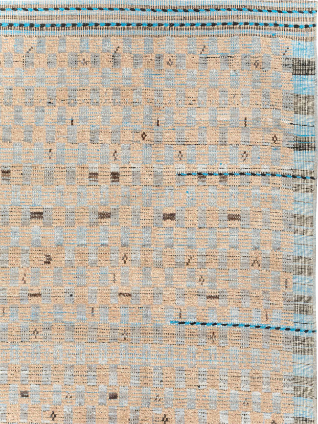 Moroccan Inspired Contemporary Turkish Long and Narrow Carpet, No.31242 - Gss