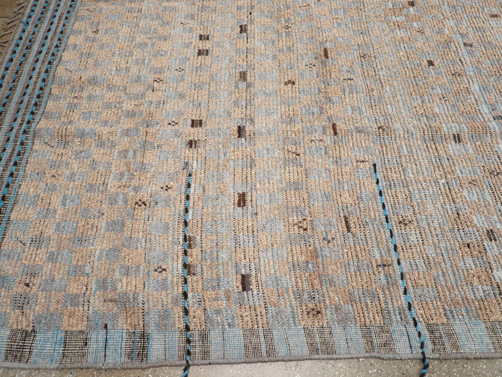 Moroccan Inspired Contemporary Turkish Long and Narrow Carpet, No.31242 - Gss