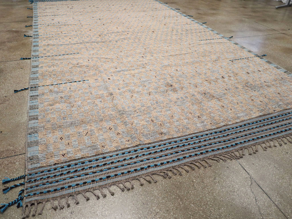 Moroccan Inspired Contemporary Turkish Long and Narrow Carpet, No.31242 - Gss