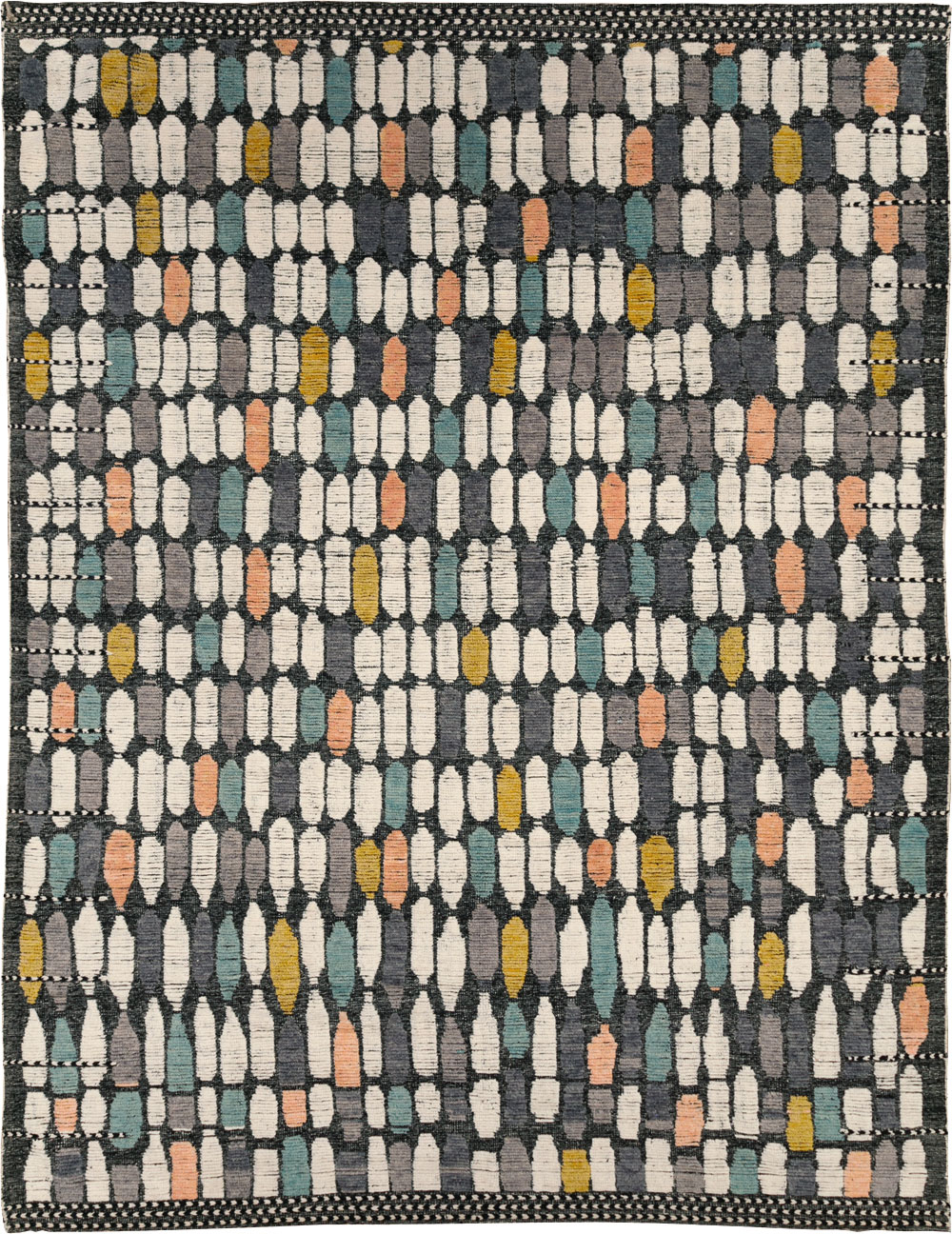 Modern Turkish Flatweave Kilim Large Room Size Carpet, No.31244 - Gss