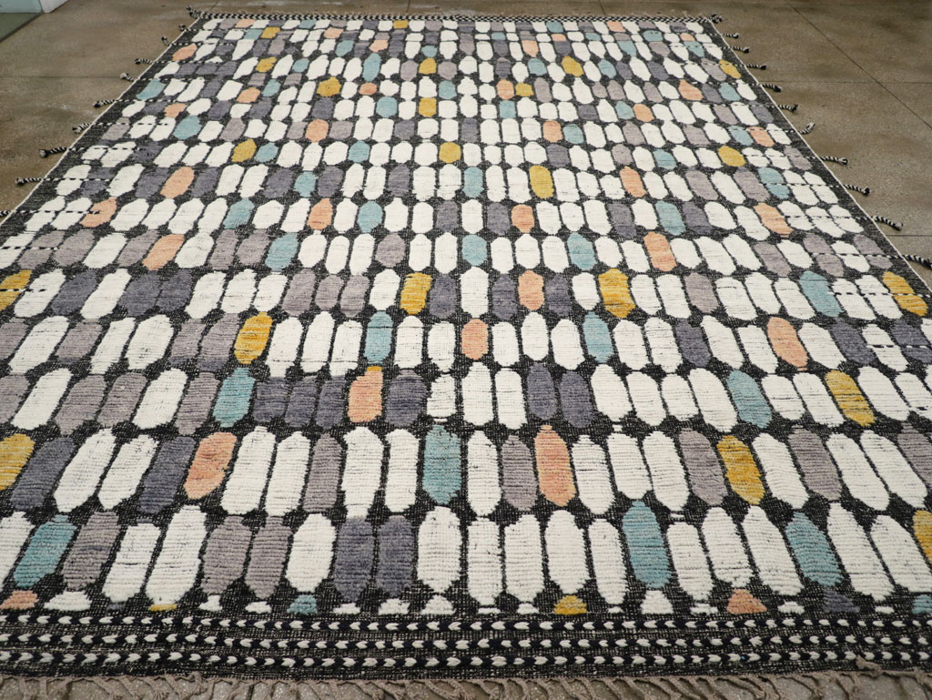 Modern Turkish Flatweave Kilim Large Room Size Carpet, No.31244 - Gss