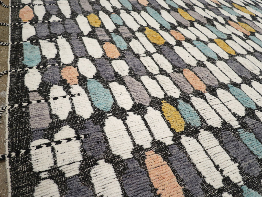 Modern Turkish Flatweave Kilim Large Room Size Carpet, No.31244 - Gss