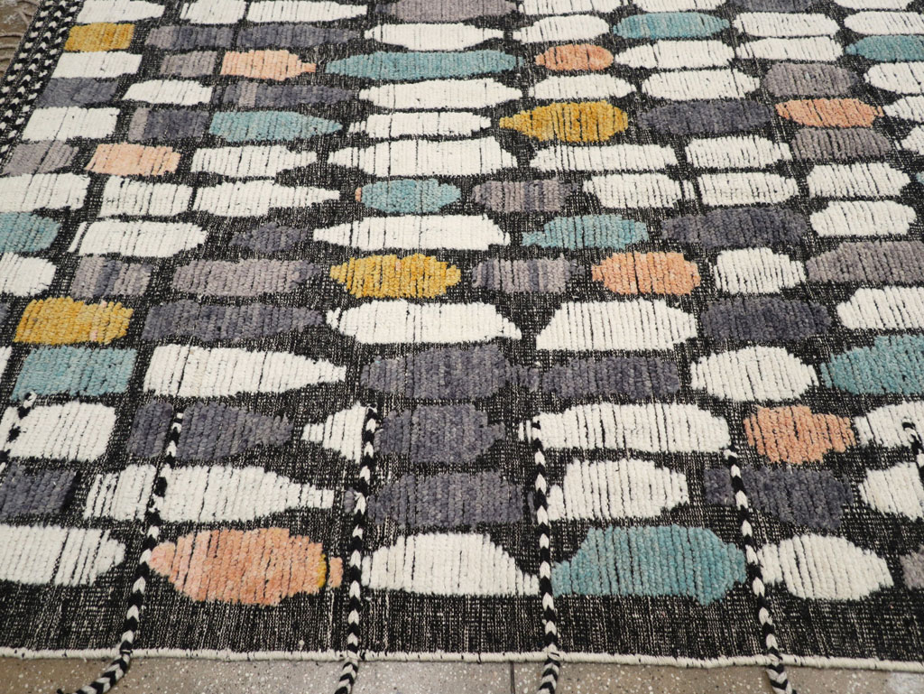 Modern Turkish Flatweave Kilim Large Room Size Carpet, No.31244 - Gss