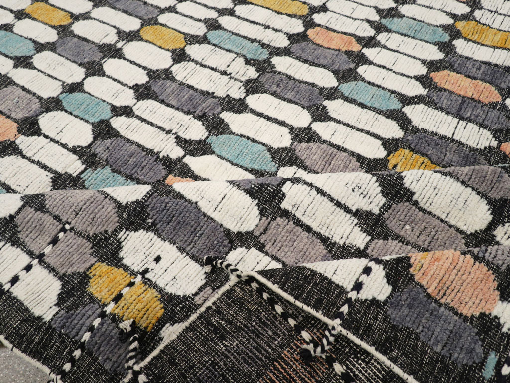 Modern Turkish Flatweave Kilim Large Room Size Carpet, No.31244 - Gss