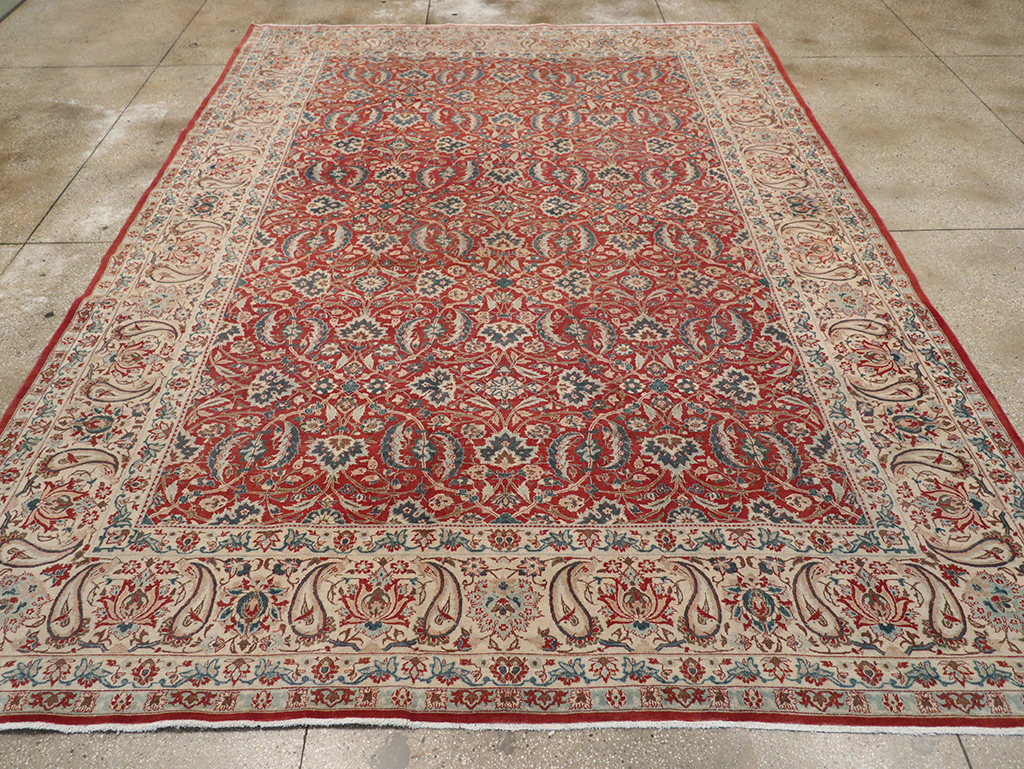 Vintage Persian Isfahan Room Size Carpet, No.31245 - Gss