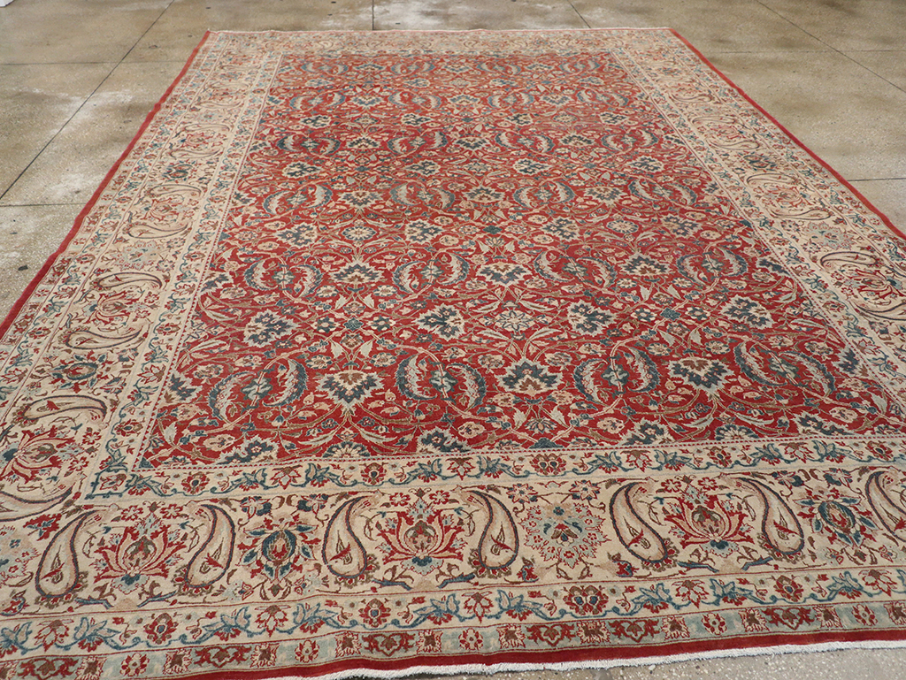 Vintage Persian Isfahan Room Size Carpet, No.31245 - Gss