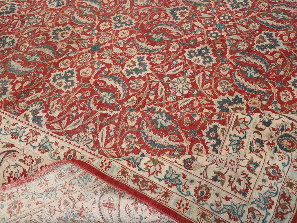 Vintage Persian Isfahan Room Size Carpet, No.31245 - Gss