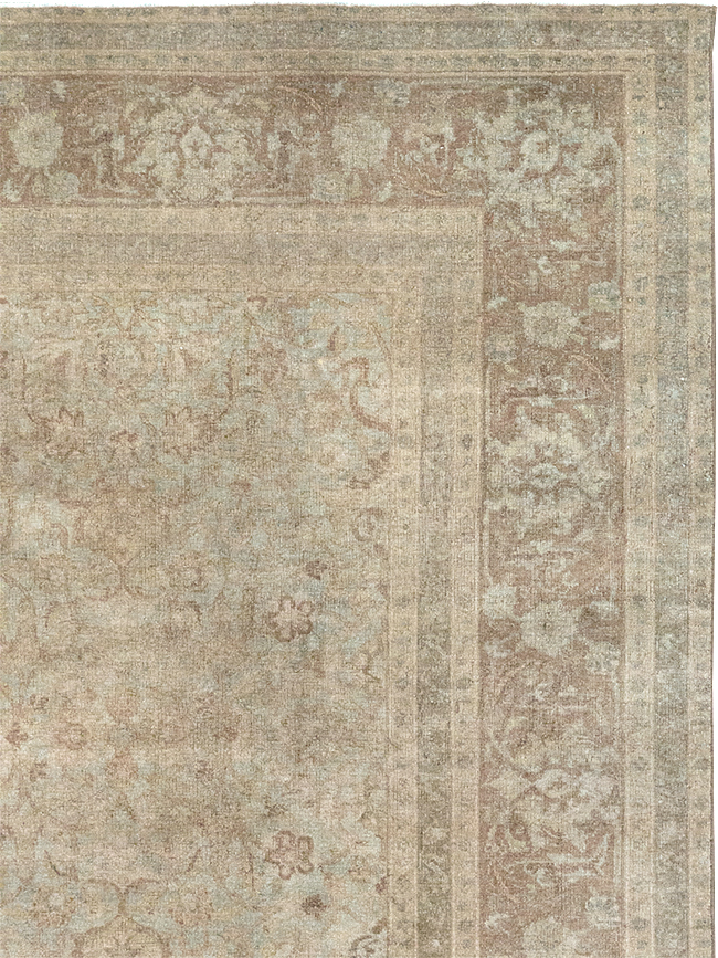 Vintage Persian Tabriz Accent Carpet, No.31246 - Gss