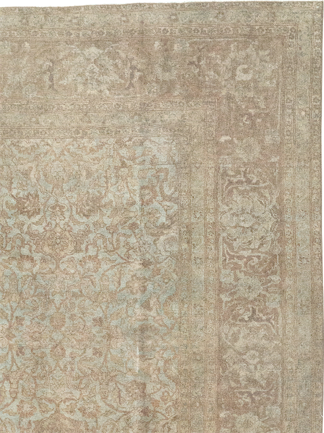 Vintage Persian Tabriz Accent Carpet, No.31246 - Gss