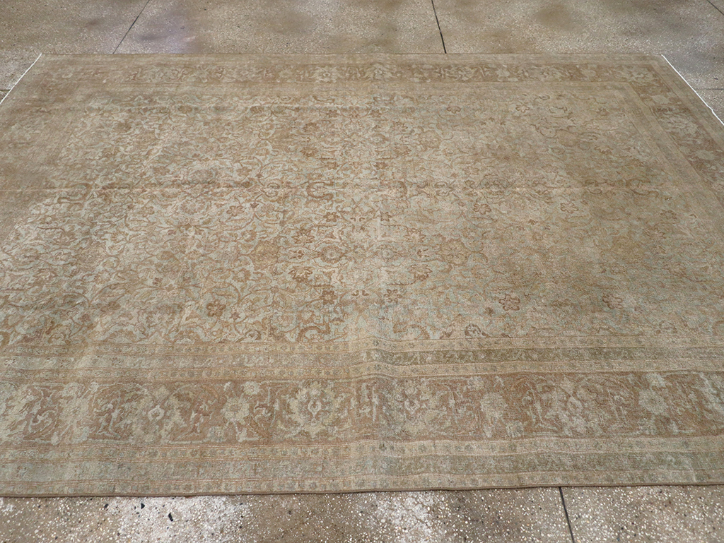 Vintage Persian Tabriz Accent Carpet, No.31246 - Gss