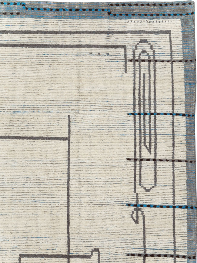 Moroccan Inspired Contemporary Turkish Room Size Carpet, No.31248 - Gss