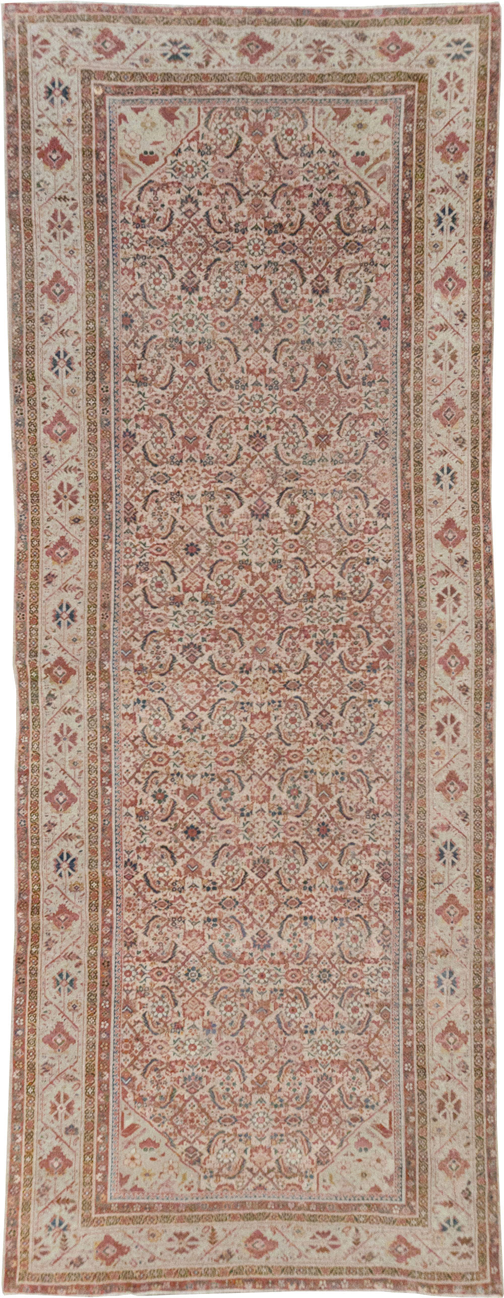 Antique Persian Fereghan Long and Narrow Gallery Carpet, No.31251 - Gss
