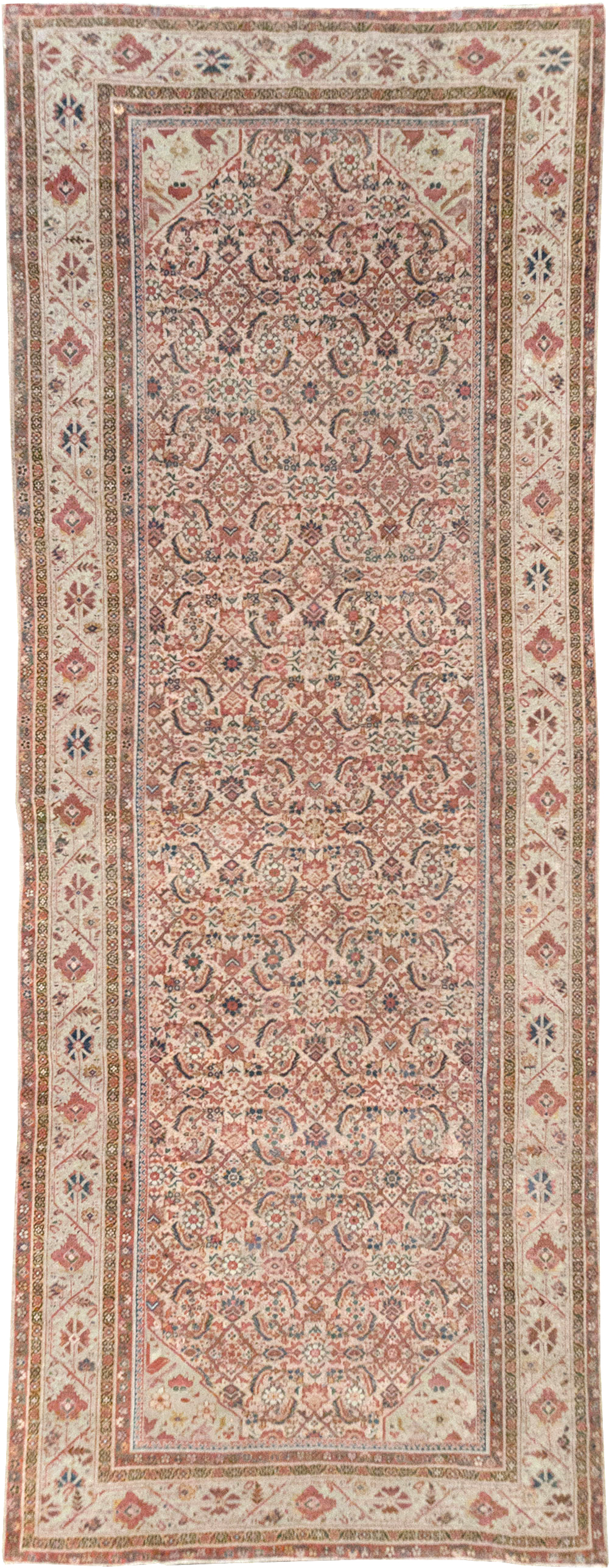Antique Persian Fereghan Long and Narrow Gallery Carpet, No.31251 - Gss