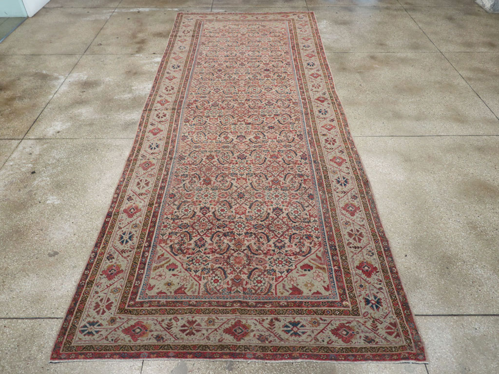 Antique Persian Fereghan Long and Narrow Gallery Carpet, No.31251 - Gss
