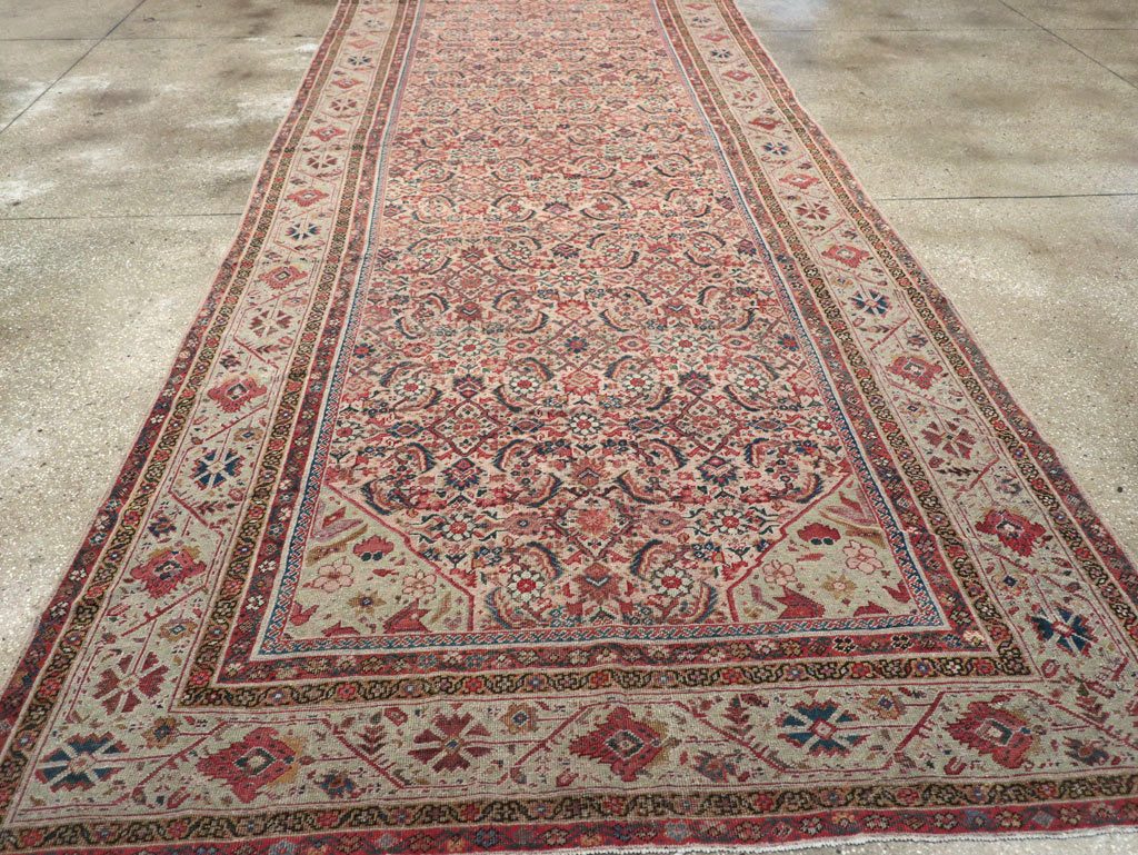 Antique Persian Fereghan Long and Narrow Gallery Carpet, No.31251 - Gss