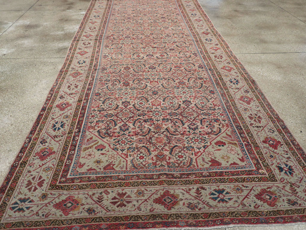 Antique Persian Fereghan Long and Narrow Gallery Carpet, No.31251 - Gss