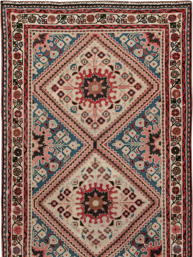 Vintage Persian Hamadan Long Runner, No.31256 - Gss