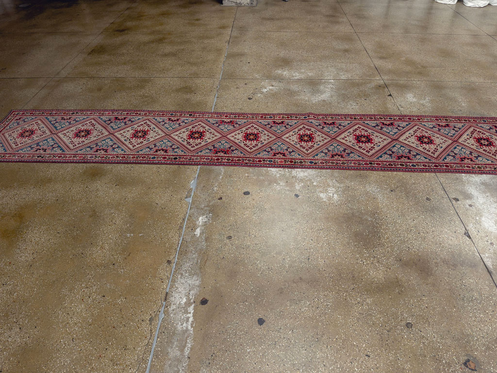 Vintage Persian Hamadan Long Runner, No.31256 - Gss
