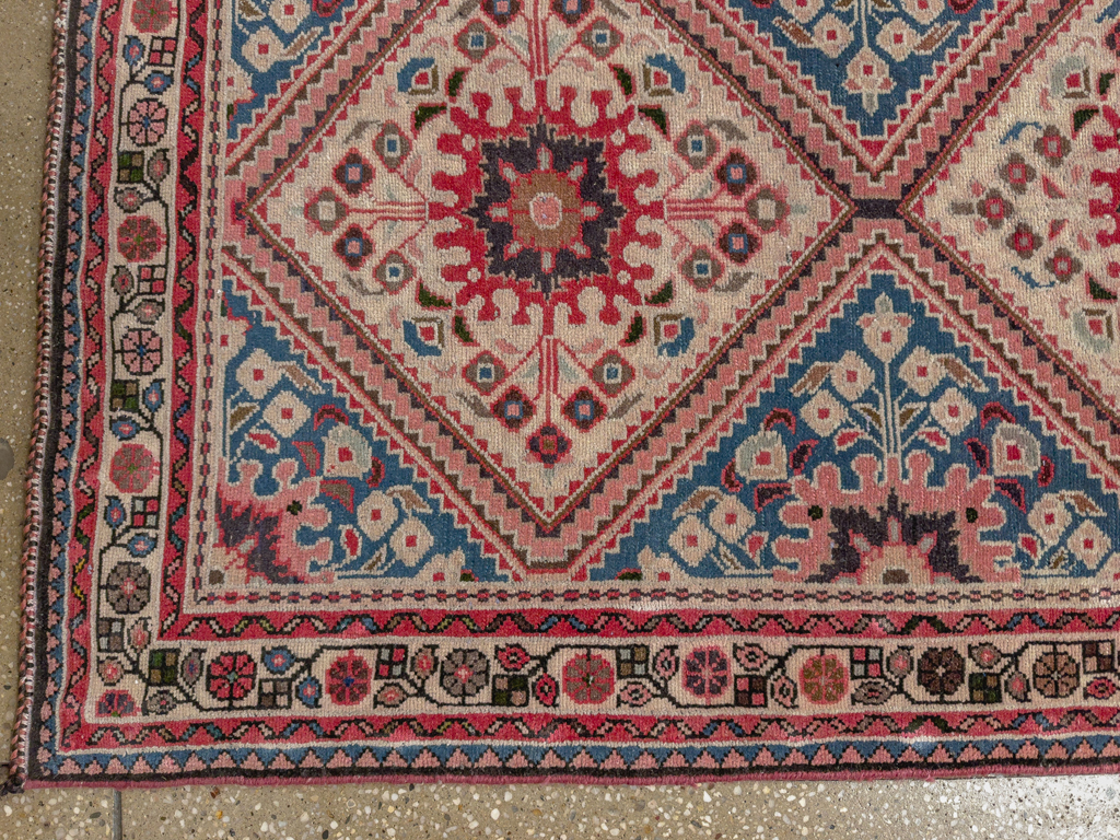 Vintage Persian Hamadan Long Runner, No.31256 - Gss