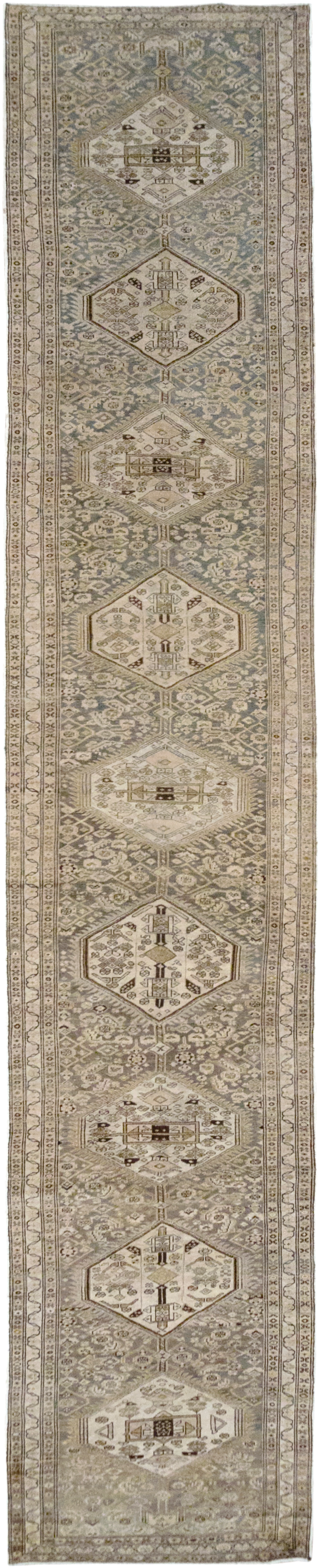Vintage Persian Malayer Runner, No.31257 - Gss