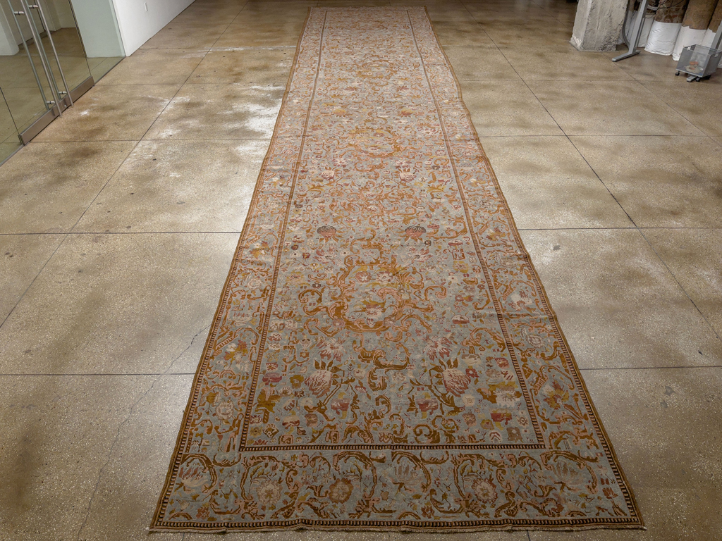 Antique Caucasian Karabagh Long and Narrow Carpet, No.31259 - Gss