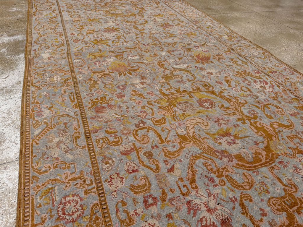 Antique Caucasian Karabagh Long and Narrow Carpet, No.31259 - Gss