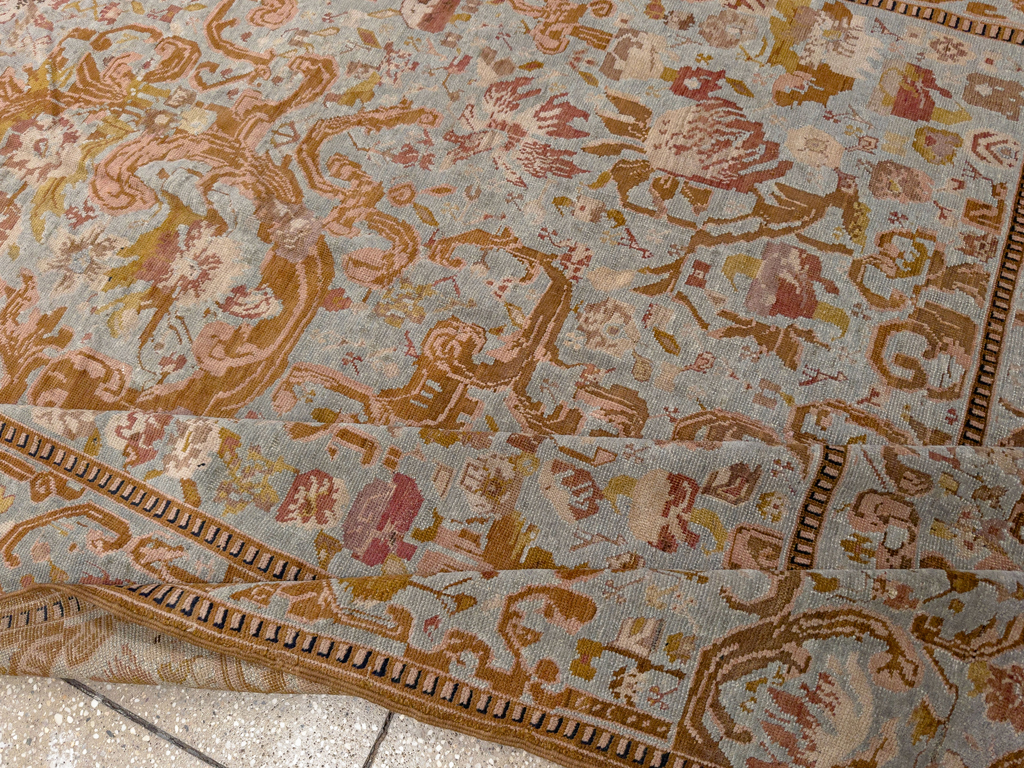 Antique Caucasian Karabagh Long and Narrow Carpet, No.31259 - Gss