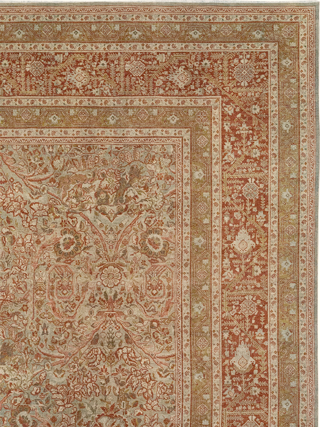 Antique Persian Tabriz Large Carpet, No.31263 - Gss