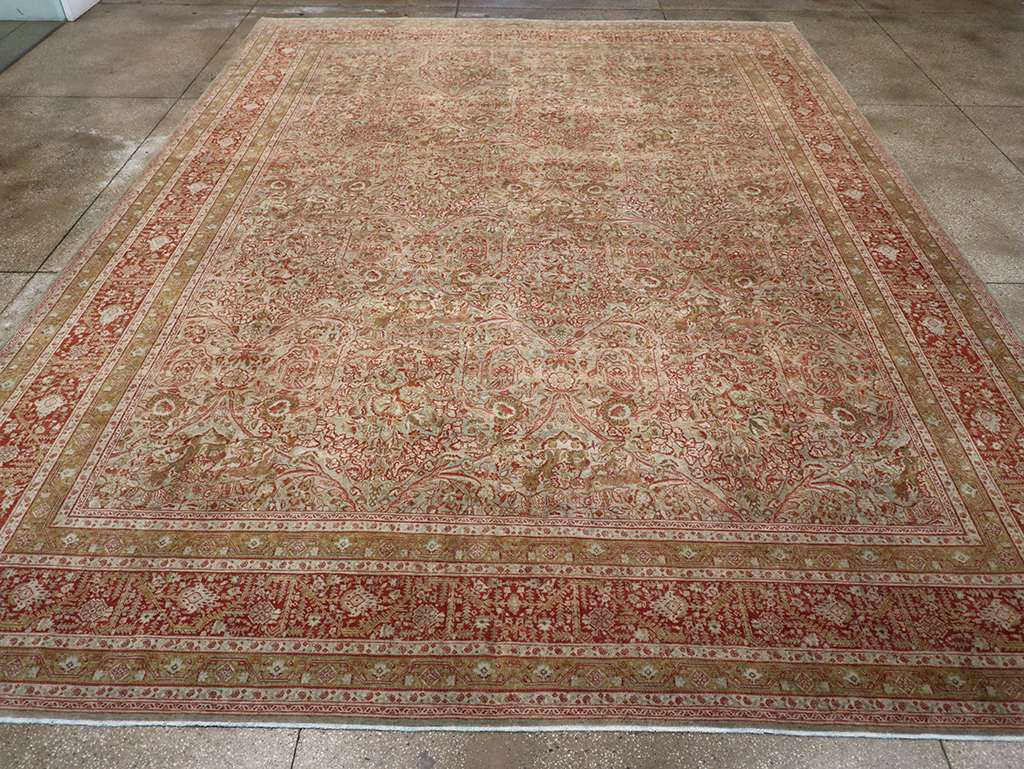 Antique Persian Tabriz Large Carpet, No.31263 - Gss