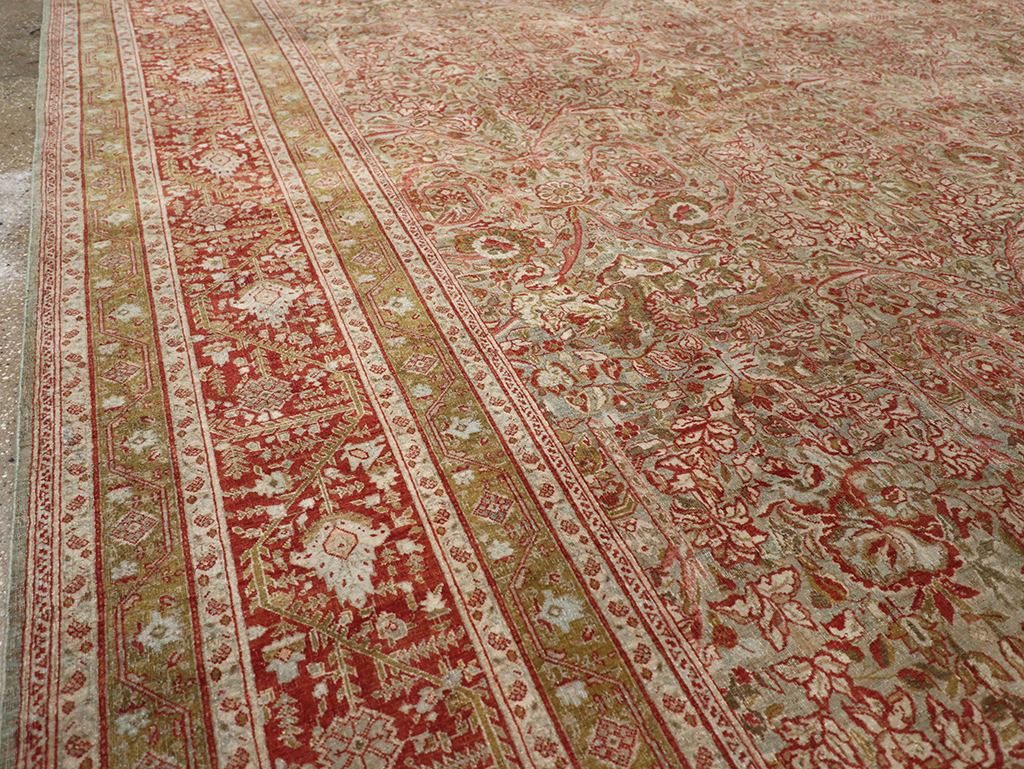 Antique Persian Tabriz Large Carpet, No.31263 - Gss