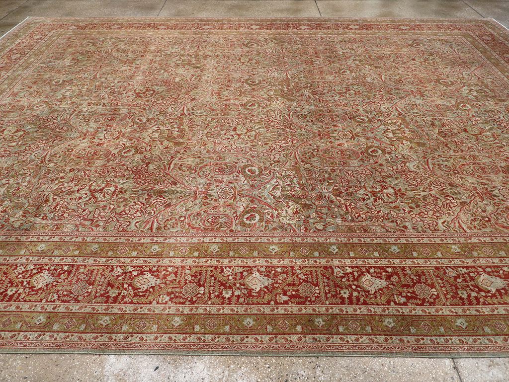 Antique Persian Tabriz Large Carpet, No.31263 - Gss