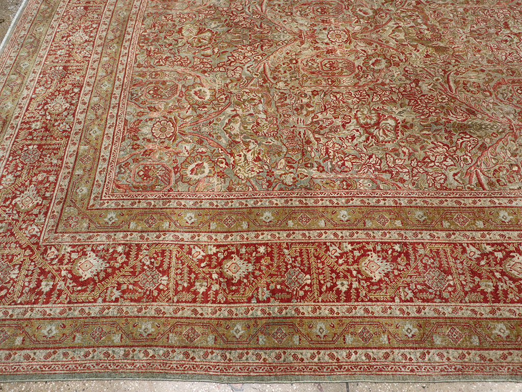 Antique Persian Tabriz Large Carpet, No.31263 - Gss