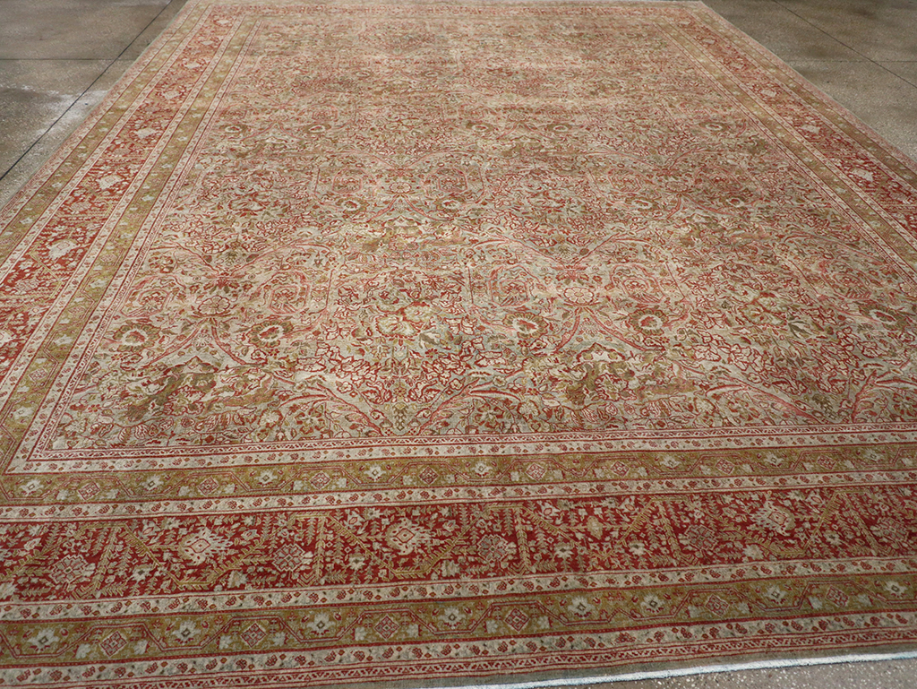 Antique Persian Tabriz Large Carpet, No.31263 - Gss